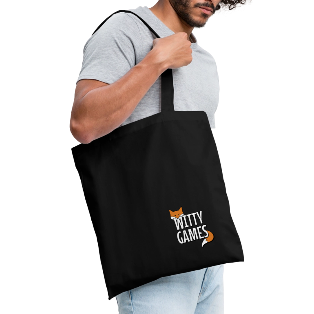 Witty Games Tote Bag - black