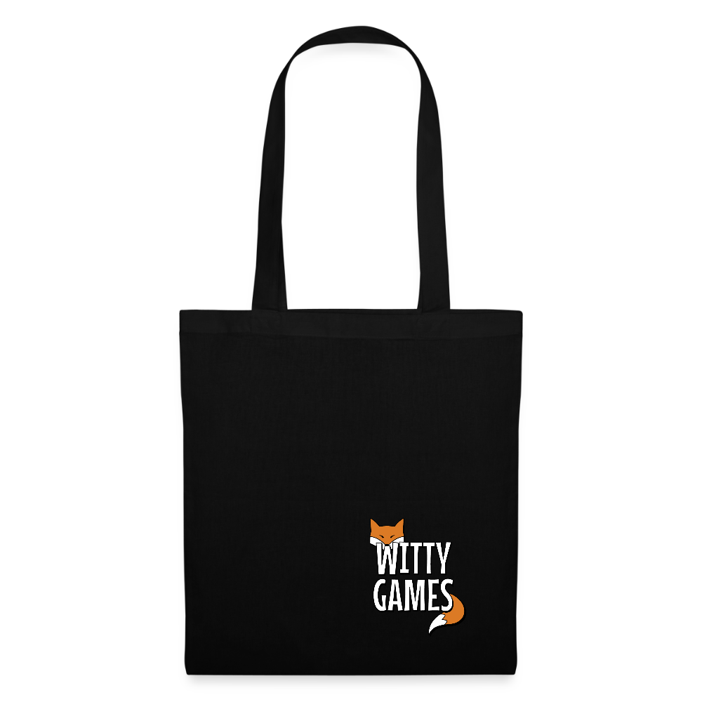 Witty Games Tote Bag - black