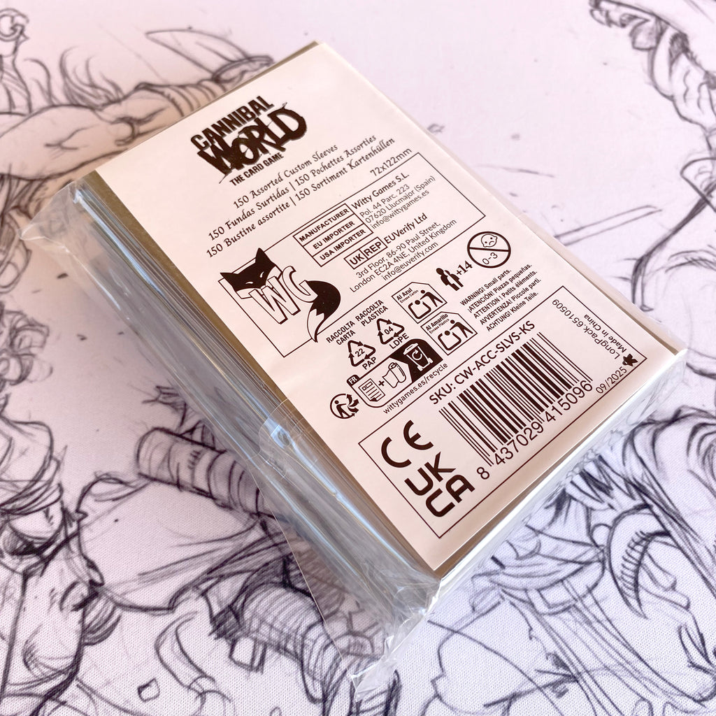 Pack de 150 protectores personalizados Cannibal World