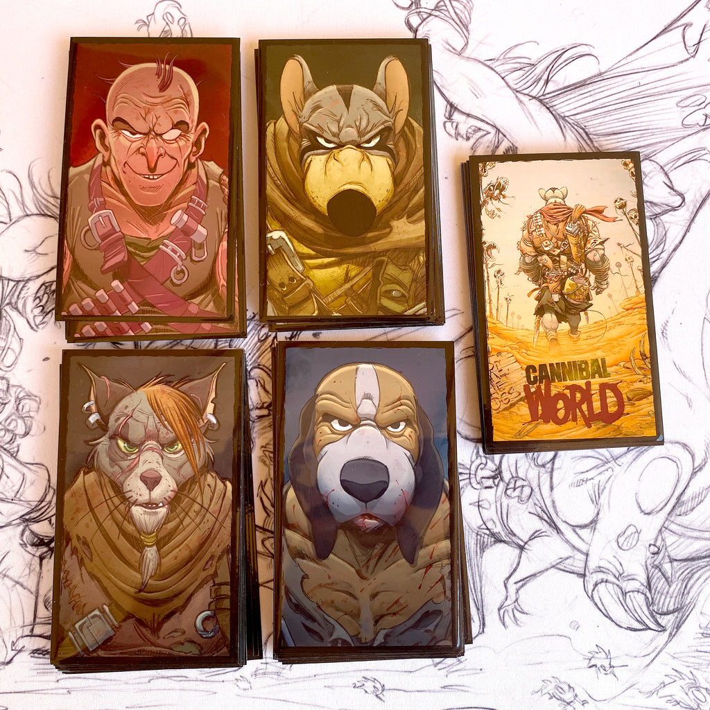 Pack de 150 protectores personalizados Cannibal World