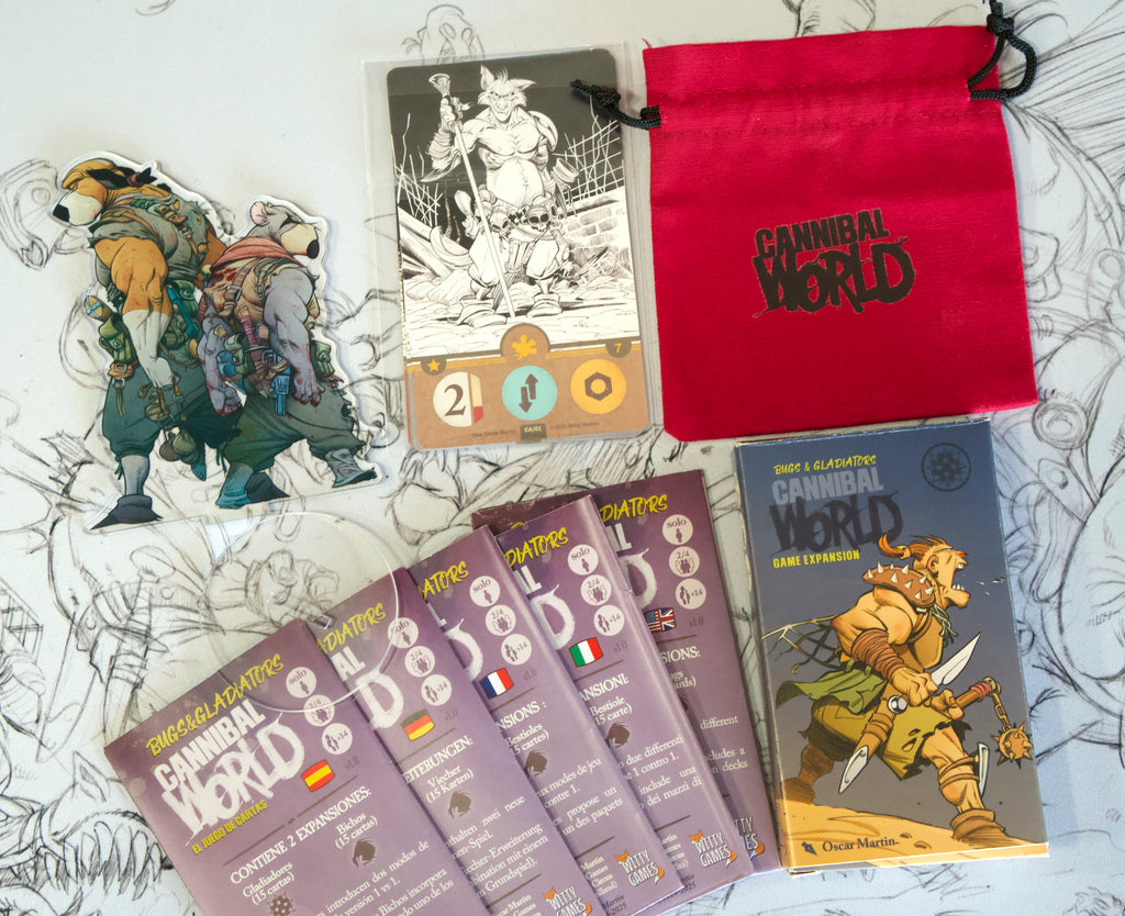 [EDICION LIMITADA KICKSTARTER] Cannibal World Deluxe Box Edición KS + Expansión Bugs & Gladiators